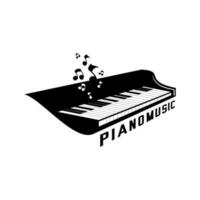 piano negro vector