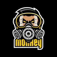 MONKEY GAS MASK vector