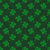 Seamless pattern with a happy patrick day theme and dominant green color. vector