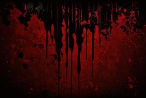 Distressed and Dirty Red and Black Background. horror background. photo