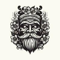 Unleash your inner warrior with a fierce Viking logo design illustration vector