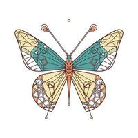 mariposa logo marca diseño es elegante y sofisticado, Perfecto para marcas ese querer a escaparate su belleza y transformación. vector