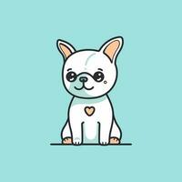 linda perro ilustración es adorable y juguetón, Perfecto para diseños ese son divertido y alegre. vector