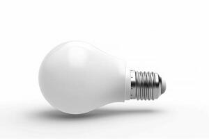 Light bulb that isolate on white background, fully of creative ideas, thinking concept, strategy and business plan, with . photo