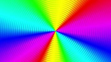 Rainbow spectral gradient moving circles pattern. seamless loop, Animation of multi-colored clean rings. Video animation Ultra HD 4K