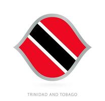 trinidad y tobago nacional equipo bandera en estilo para internacional baloncesto competiciones vector