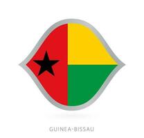 Guinea-Bissau national team flag in style for international basketball competitions. vector