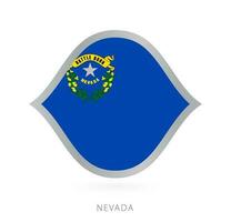 Nevada nacional equipo bandera en estilo para internacional baloncesto competiciones vector