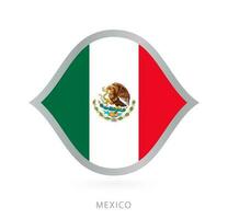 Mexico national team flag in style for international basketball competitions. vector