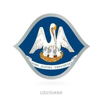 Luisiana nacional equipo bandera en estilo para internacional baloncesto competiciones vector