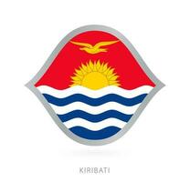 Kiribati national team flag in style for international basketball competitions. vector