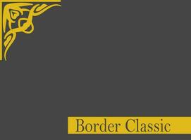 marco frontera Boda un elegante diseño decoración antecedentes vector