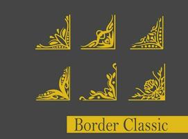 illustration of an Border Line classic vector
