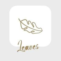 Set of hand drawn vector tropical leaves. Silhouettes of abstract branches in minimalistic flat style isolated on white background. Natural elements with a line for the design of patterns