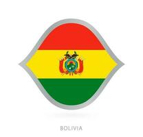 Bolivia national team flag in style for international basketball competitions. vector