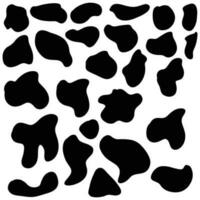 sin costura negro y blanco vaca patrón, garabatear estilo. lata ser usado para fondo de pantalla, modelo llena, web página fondo, superficie texturas vector