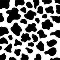 sin costura negro y blanco vaca patrón, garabatear estilo. lata ser usado para fondo de pantalla, modelo llena, web página fondo, superficie texturas vector