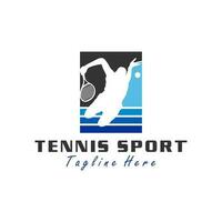 masculino tenis deporte vector ilustración logo