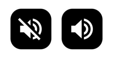 Off speaker icon vector. Mute volume symbol isolated on square background vector