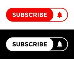 Subscribe button icon vector. Channel subscription element vector