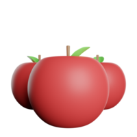 drei frisch Apfel png