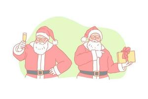 Christmas, new year, holiday, Santa Claus concept vector