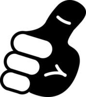 solid icon for gesture vector
