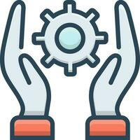 color icon for practical vector