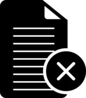 solid icon for cancel vector