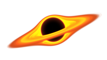 Black Hole Loop Animation on Black Background Isolated Transparent Alpha PNG