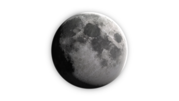 Terre monde lune planète sur galaxie espace isolé transparent alpha png