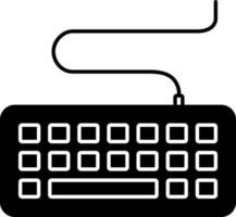 solid icon for keyboard vector