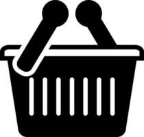 solid icon for shopping vector