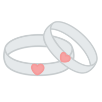 Silver wedding ring png