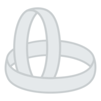 Silver wedding ring png