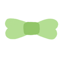 Cute green ribbon png