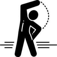 solid icon for exercise vector