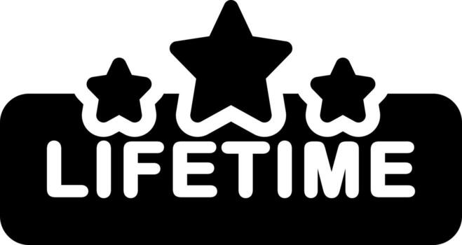 sólido icono para toda la vida vector