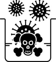 solid icon for danger vector