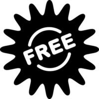 solid icon for free vector