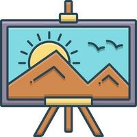 color icon for painting vector