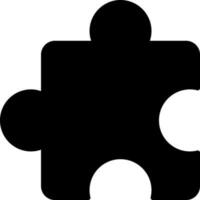 solid icon for add ons vector