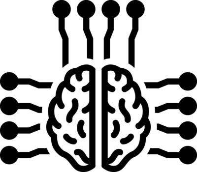 solid icon for smart vector
