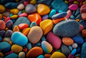 beautiful background colorful stones. photo