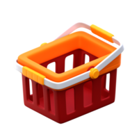 panier 3d icône png