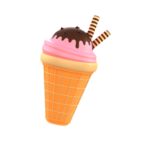 gelo creme 3d ícone png