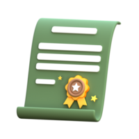 Education Degree 3d Icon png