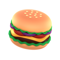 Burger 3d Icon png