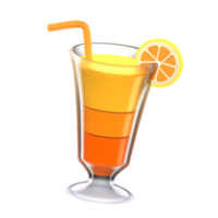 citron- cocktail 3d ikon png