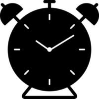 solid icon for alarm vector